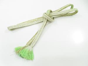 リサイクル　和装小物　帯締め　金糸　フォーマル　正絹　手組　変わり組